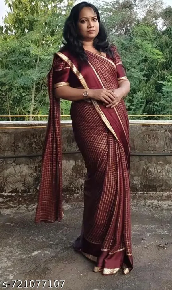 Maroon_Georgette_Viscose_Saree_For_Women