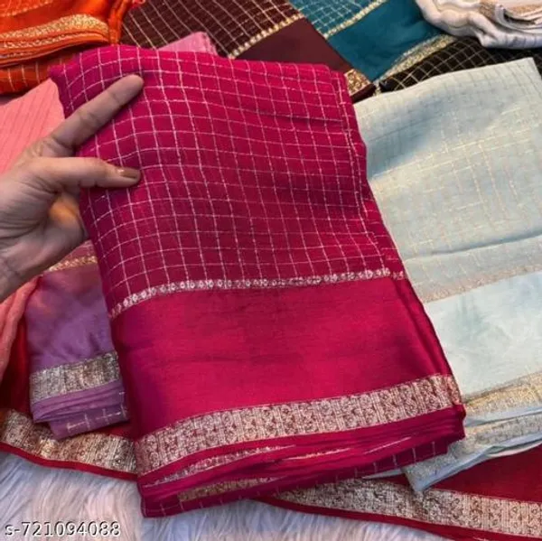 Red_Georgette_Viscose_Saree_For_Women
