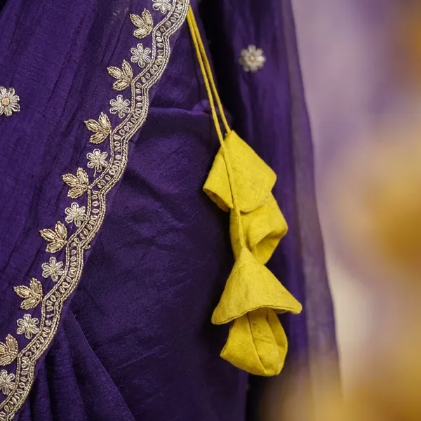 Blue_Georgette_Viscose_Saree_For_Women