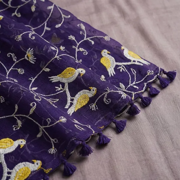 Purple_Georgette_Viscose_Saree_For_Women