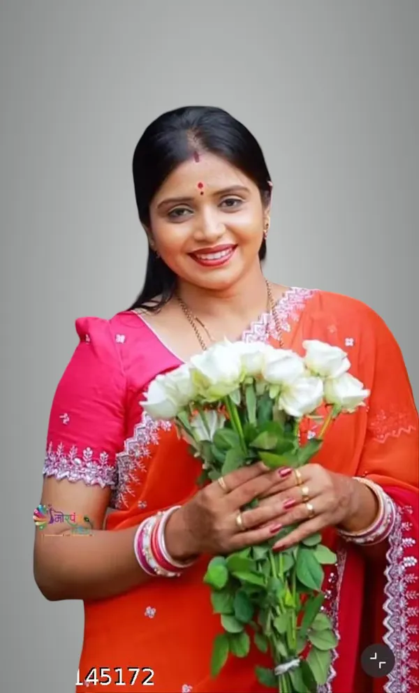 Red_Georgette_Viscose_Saree_For_Women