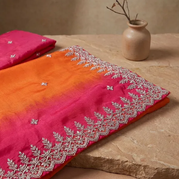 Red_Georgette_Viscose_Saree_For_Women