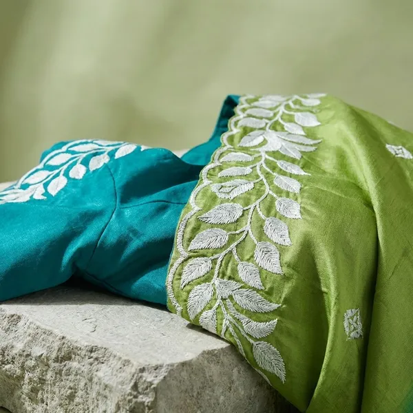Green_Georgette_Viscose_Saree_For_Women