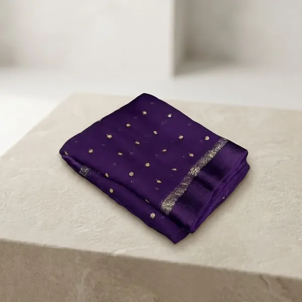 Purple_Georgette_Viscose_Saree_For_Women