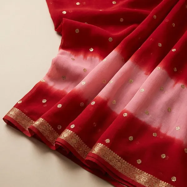 Red_Georgette_Viscose_Saree_For_Women