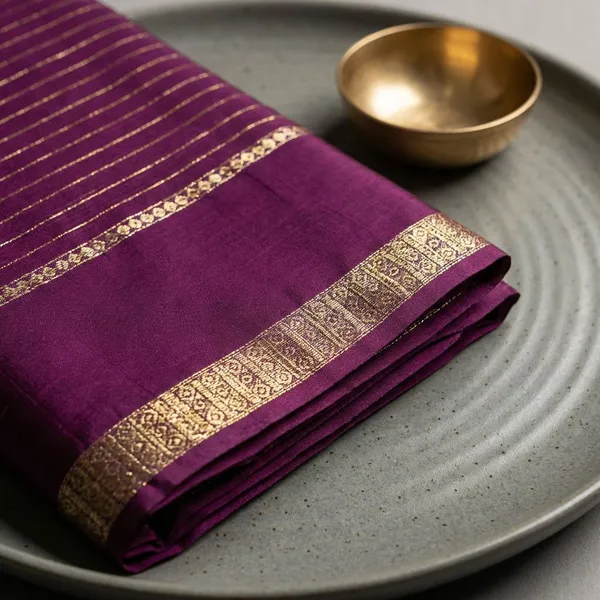 Purple_Georgette_Viscose_Saree_For_Women