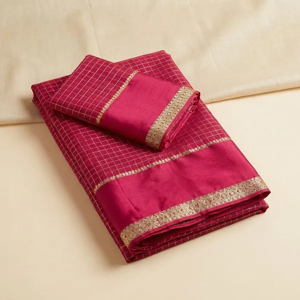 Red_Georgette_Viscose_Saree_For_Women