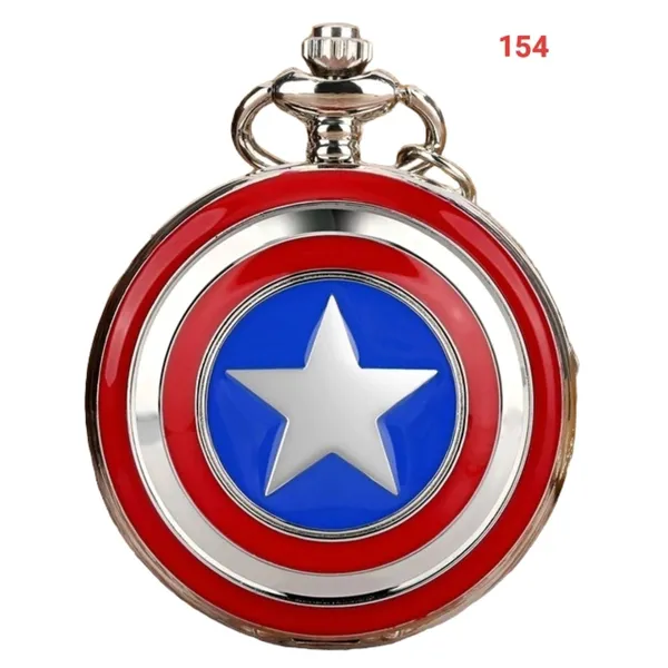 Black_gandhi_pocket_watch_Keychain_Captain_America_shield_Deadpool_Batman_Blackpanther_Iron_Man_Naruto_sharingan_Akatsuki