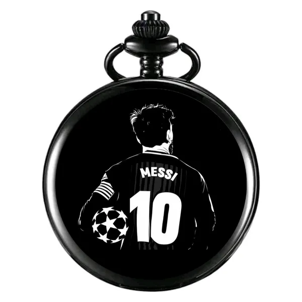Black_gandhi_pocket_watch_Keychain_Football_lovers_Messi_Liverpool_Manchester_CFM_Chelsea_Paris_FCB