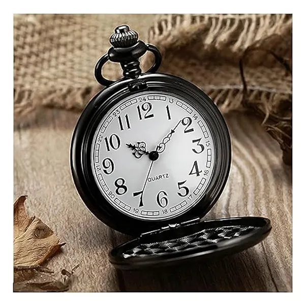 Black_gandhi_pocket_watch_Keychain_Football_lovers_Messi_Liverpool_Manchester_CFM_Chelsea_Paris_FCB
