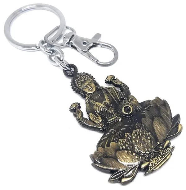 Buy_1_get_1_free_{BOGO}_KEYCHAIN_MAHALAXMI_JI_in_green_/_antique_/_silver_/_golden_color,_bring_the_laxmi_at_your_home