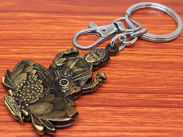 Buy_1_get_1_free_{BOGO}_KEYCHAIN_MAHALAXMI_JI_in_green_/_antique_/_silver_/_golden_color,_bring_the_laxmi_at_your_home