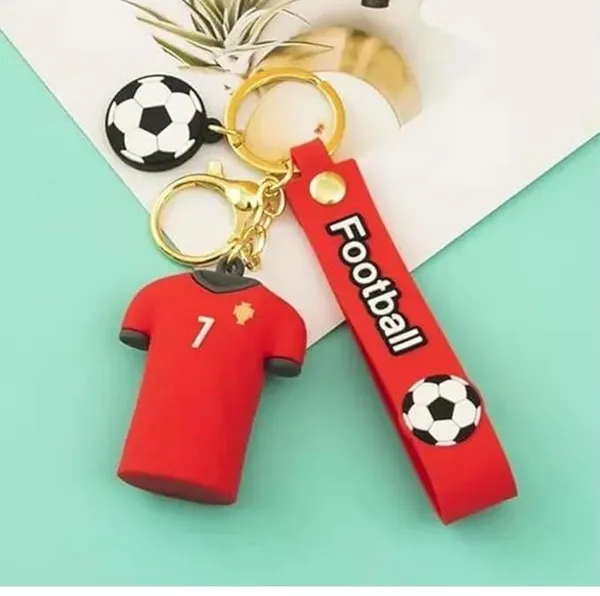 Buy_1_get_1_free_{BoGO}_CR7_ronaldo_theme_red_jersey_football_fans_keychains_for_him_her_gifting