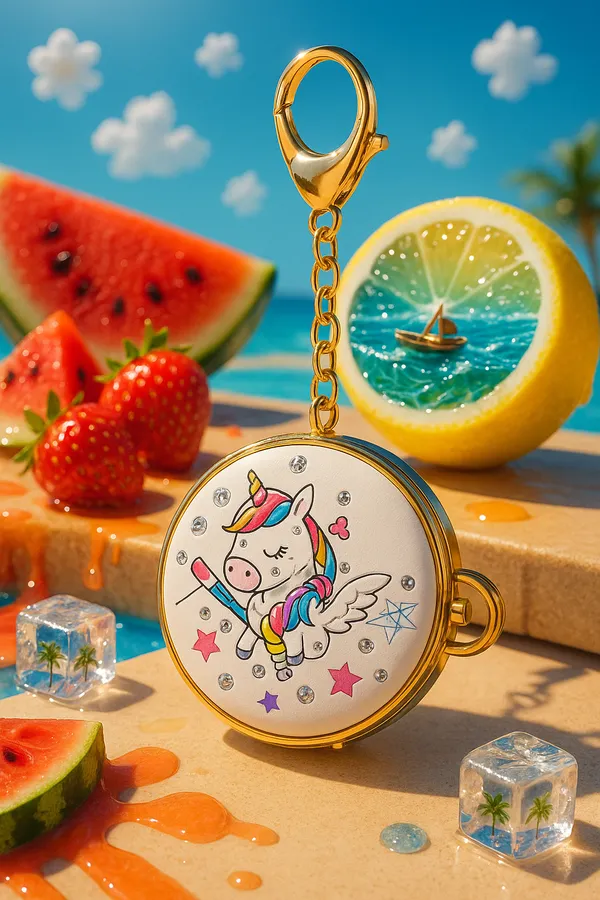 Buy_1_get_3_offer*_rakhi_gifting_offer_Abelestore_Keychain_pocket_mirror_pendant_for_the_female_girls_easy_to_hang_on_bags