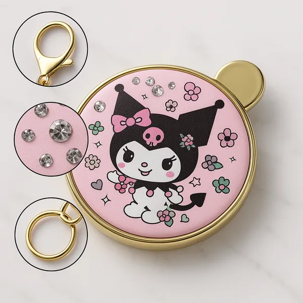 Buy_1_get_3_offer*_rakhi_gifting_offer_Abelestore_Keychain_pocket_mirror_pendant_for_the_female_girls_easy_to_hang_on_bags