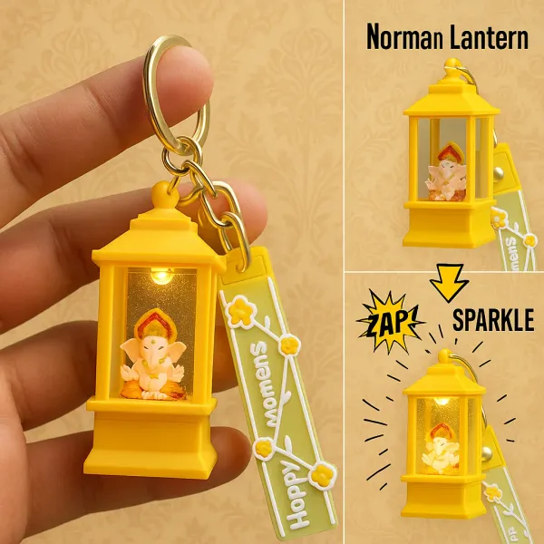 Multicolor_Ganpatiji_blue_Aura_led_lantern_with_golden_🌟_sparkle_glitter_fall__on_ganpatiji