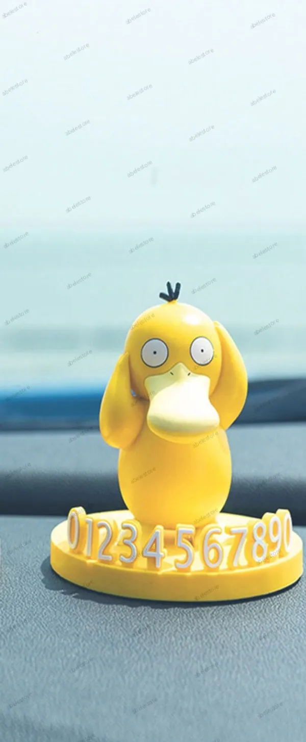 Poke--moon_charlizard_car_parking_number_plate_with_4_set_of_numbers_bobbleheads