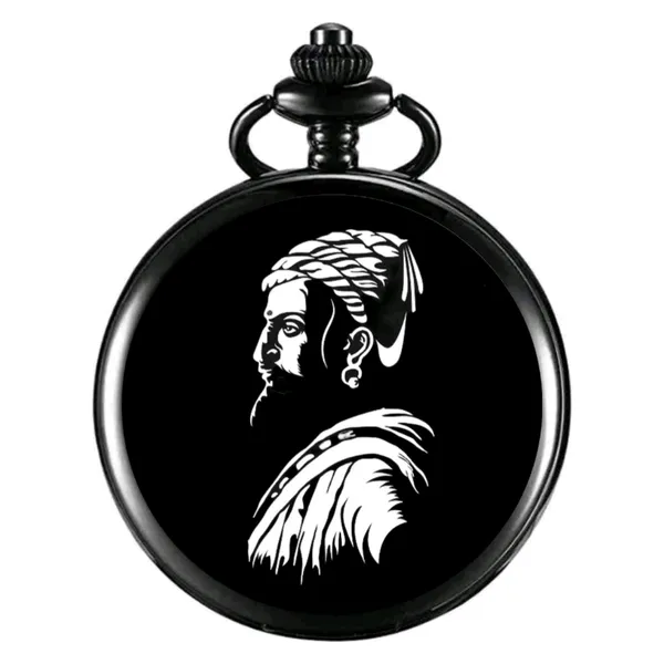 Black_Gandhi_Pocket_Watch_devotional_Krishna_OMG_peacock_feather_Aum_Jesus_cross_Ganpati_Hanuman_Jain_navkar_mantra_Shiva_Chatrapati_shivaji_maharaj