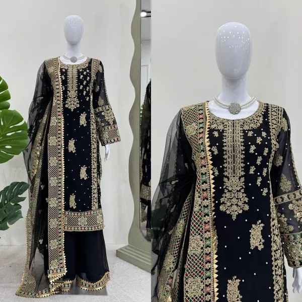 Black_Heavy_Georgette_Fully_Loaded_Coding_Sequence_Embroidered_Salwar_Suit_With_Dupatta