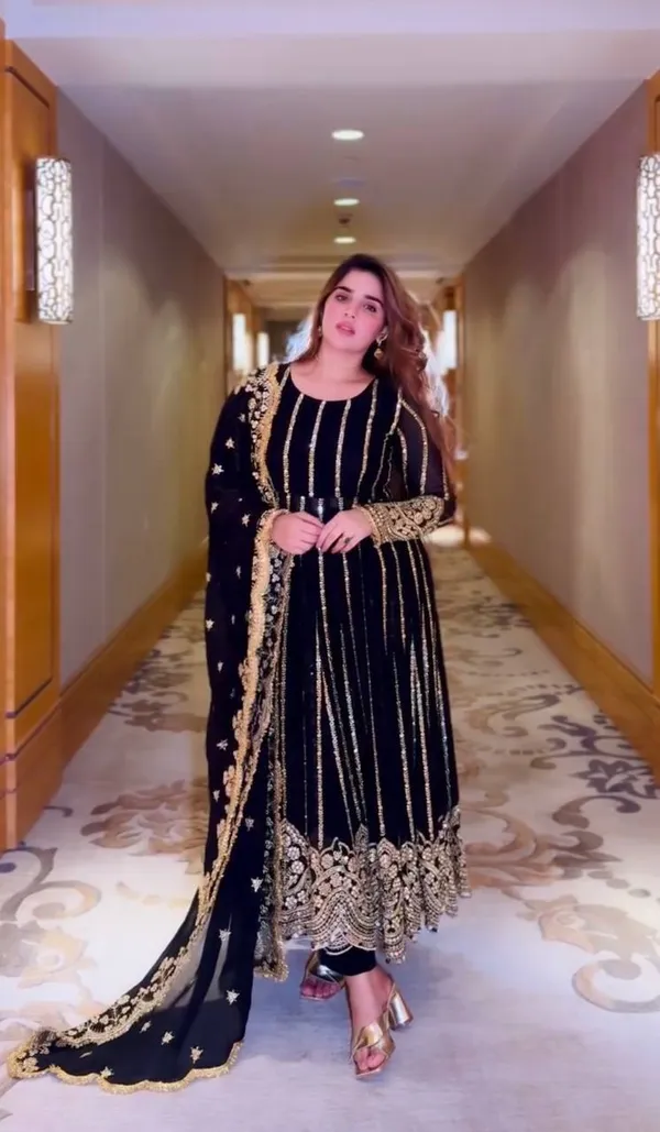 BLACK_NAIRA_CUT_GEORGETTE_SEQUENCE_EMBROIDERED_ANARKALI_SALWAR_SUIT_WITH_DUPATTA