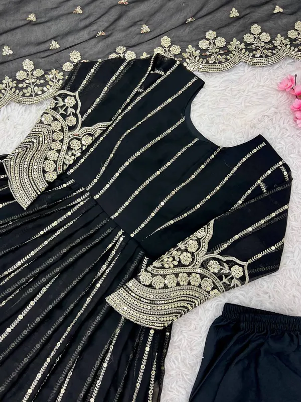 BLACK_NAIRA_CUT_GEORGETTE_SEQUENCE_EMBROIDERED_ANARKALI_SALWAR_SUIT_WITH_DUPATTA