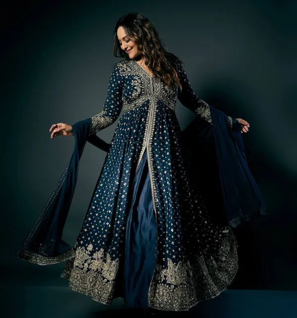 Blue_Heavy_Sequence_Embroidered_Anarkali_Lehenga_Salwar_Suit_With_Dupatta