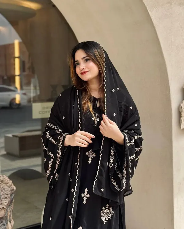 Black_Heavy_Faux_Georgette_Sequence_Embroidered_Fancy_Bell_Sleeve_Salwar_Suit_With_Dupatta