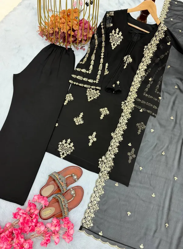 Black_Heavy_Faux_Georgette_Sequence_Embroidered_Fancy_Bell_Sleeve_Salwar_Suit_With_Dupatta