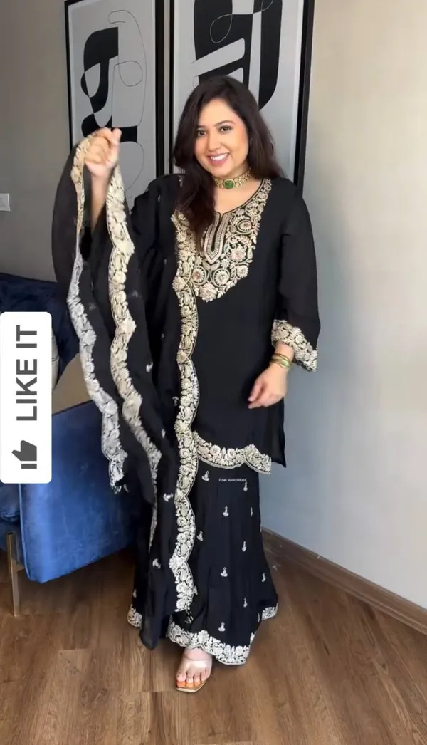 Black_Pure_Chinnon_Silk_Coding_Dori-Sequence_Embroidery_Work_Salwar_Suit_With_Dupatta