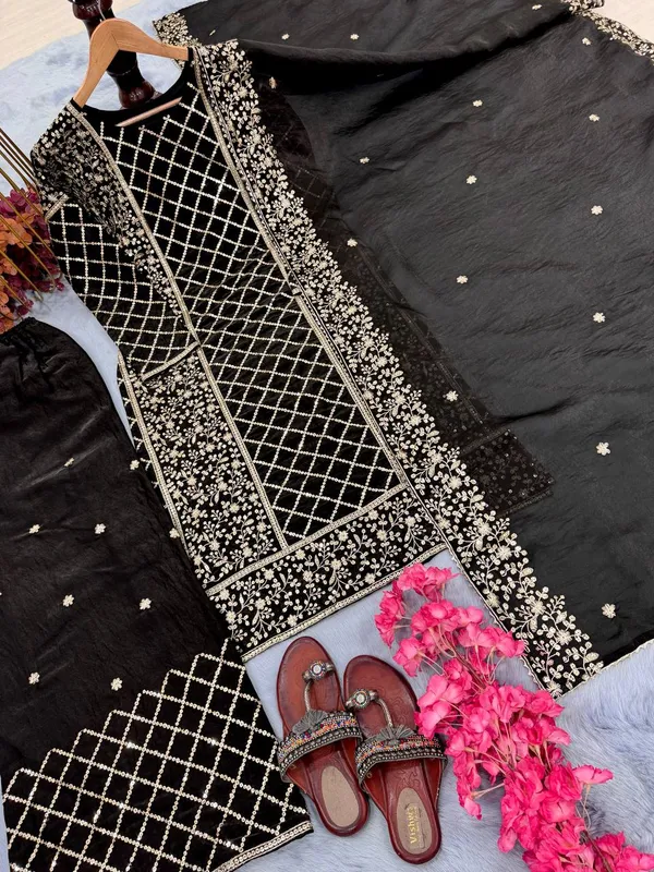 Black_Pure_Fendy_Silk_With_Heavy_Embroidery_5_mm_Sequence_Work_Salwar_Suit_With_Dupatta