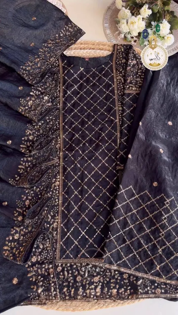 Black_Pure_Fendy_Silk_With_Heavy_Embroidery_5_mm_Sequence_Work_Salwar_Suit_With_Dupatta