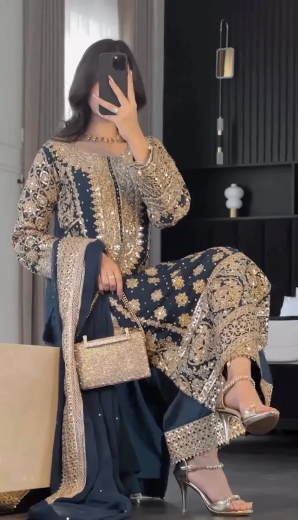 Blue_Faux_Georgette_Heavy_Embroidery_Sequence_&_Moti_Work_Salwar_Suit_With_Dupatta