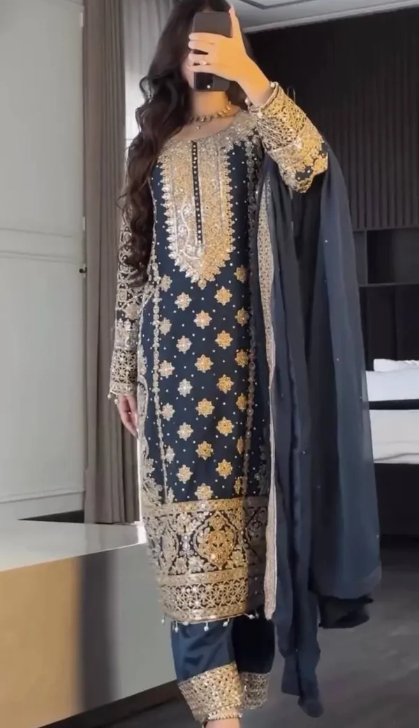 Blue_Faux_Georgette_Heavy_Embroidery_Sequence_&_Moti_Work_Salwar_Suit_With_Dupatta