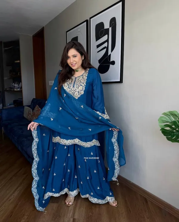 Blue_Pure_Chinnon_Silk_Coding_Dori-Sequence_Embroidery_Work_Salwar_Suit_With_Dupatta