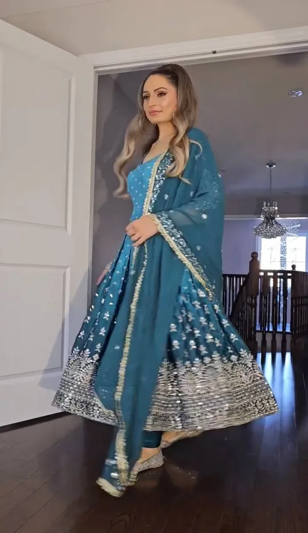 Blue_Shaded_Chinnon_Silk_With_Sequence_Embroidery_Work_Salwar_Suit_With_Dupatta