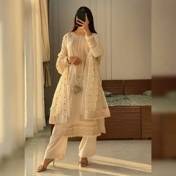 CREAM_ROMAN_SILK_SEQUENCE_EMBROIDERY_COTTON_WORK_SALWAR_SUIT_WITH_DUPATTA