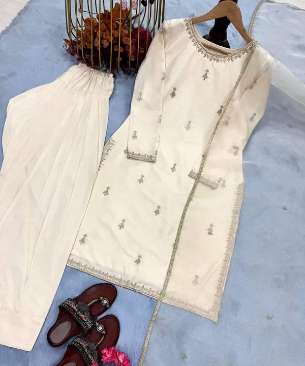 Cream_Natural_Heavy_Soft_Satin_Embroidered_Farsi_Salwar_Suit_With_Dupatta