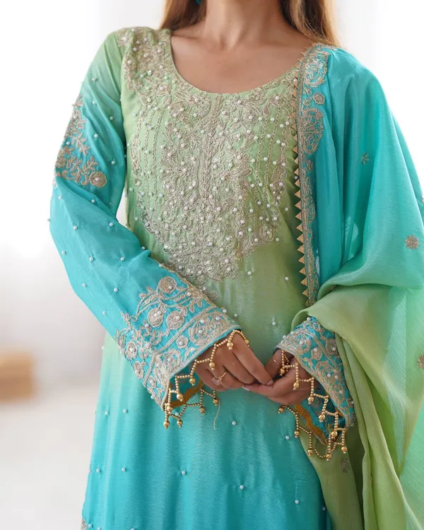 FEROZI_SHADED_CHINNON_SILK_CODING_SEQUENCE_EMBROIDERED_SHARARA_SALWAR_SUIT_WITH_DUPATTA