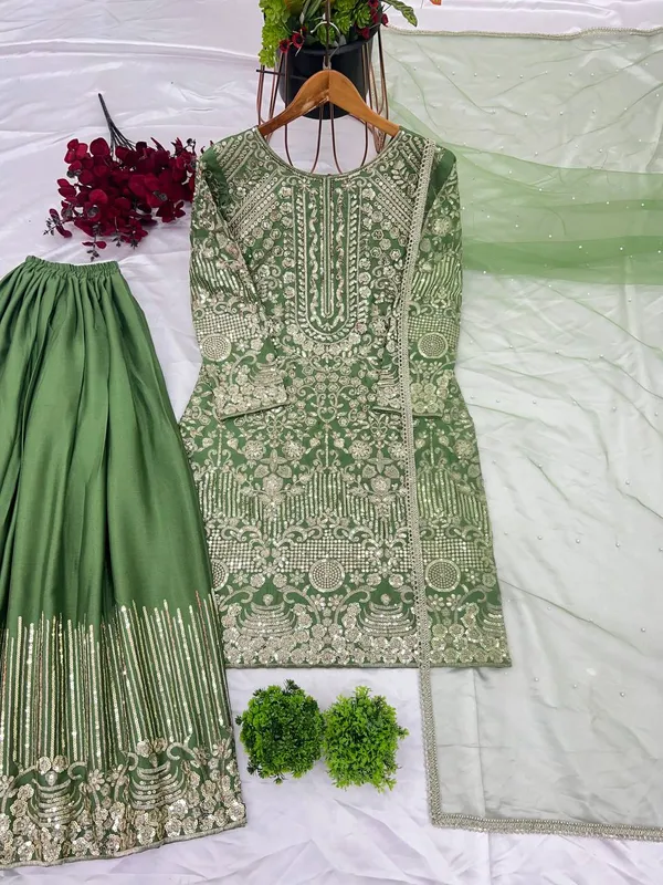 Green_Fully_Sequence_Embroidered_Sharara_Salwar_Suit_With_Dupatta
