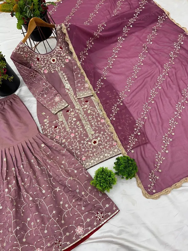 Glamorous_Heavy_Simmer_Silk_Sequence_Embroidered_Sharara_Salwar_Suit_With_Dupatta