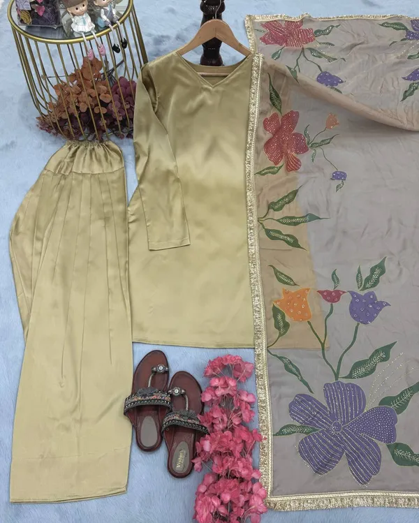Gold_Heavy_Japan_Satin_Silk_Chiroski_Work_With_Print_Farsi_Salwar_Suit_Dupatta