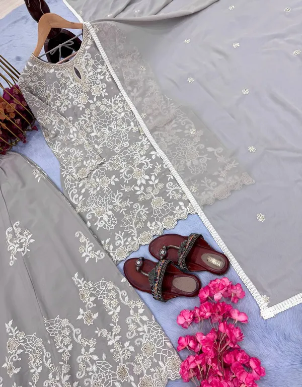 Gray_Georgette_Sequence_Embroidered_Palazzo_Salwar_Suit_With_Dupatta