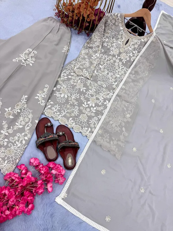 Gray_Georgette_Sequence_Embroidered_Palazzo_Salwar_Suit_With_Dupatta