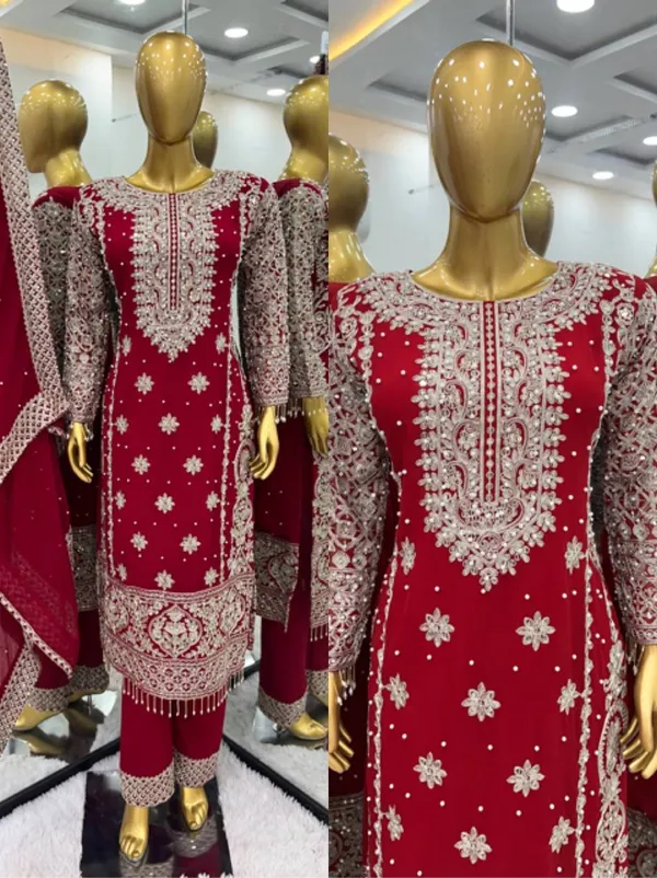 Hot_Pink_Faux_Georgette_Heavy_Embroidery_Sequence_&_Moti_Work_Salwar_Suit_With_Dupatta