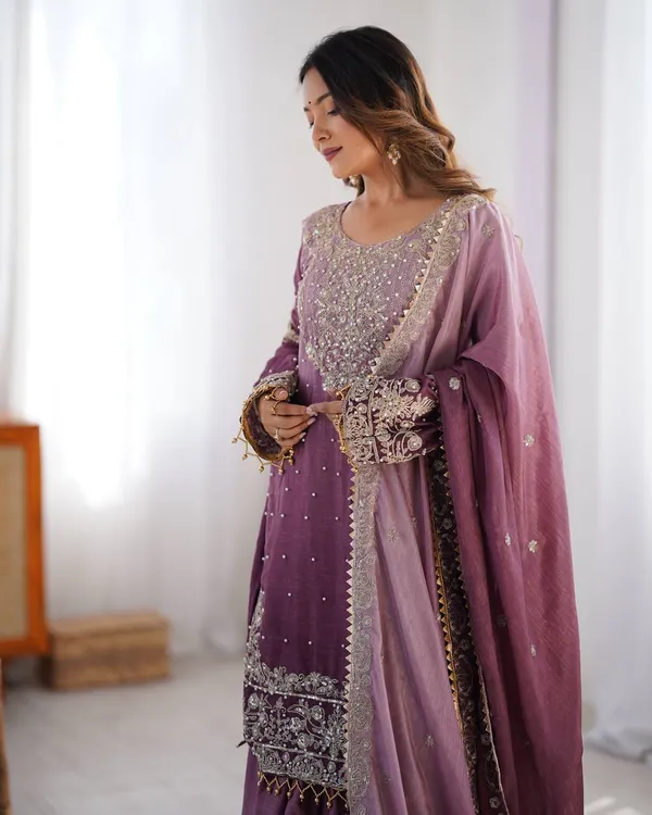 LILAC_SHADED_CHINNON_SILK_CODING_SEQUENCE_EMBROIDERED_SHARARA_SALWAR_SUIT_WITH_DUPATTA