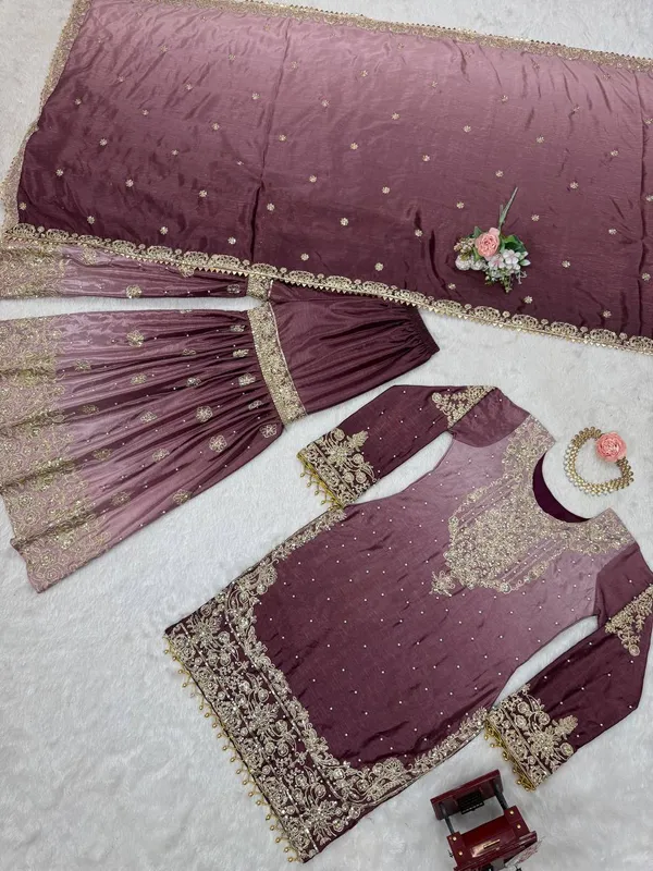 LILAC_SHADED_CHINNON_SILK_CODING_SEQUENCE_EMBROIDERED_SHARARA_SALWAR_SUIT_WITH_DUPATTA