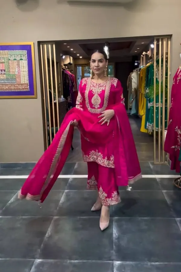 Pink_Pure_Chinnon_Silk_Heavy_Embroidered_Salwar_Suit_With_Dupatta