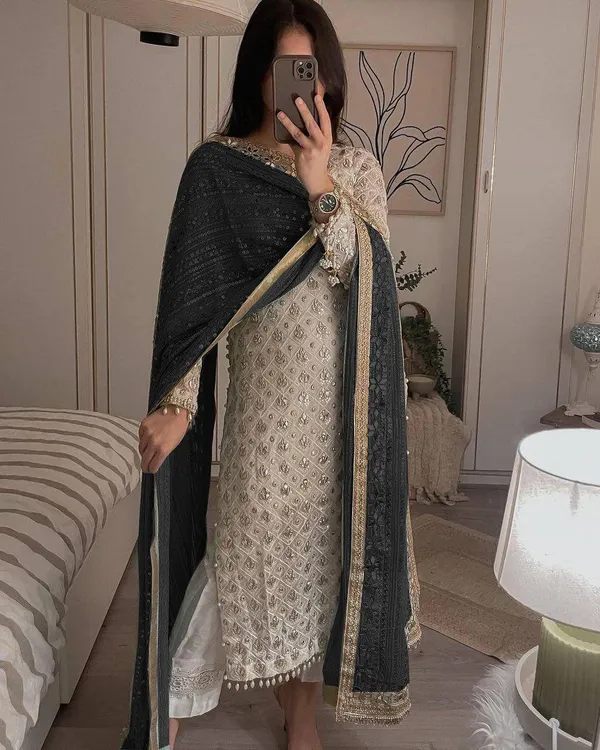 Black_Desirable_Fancy_Faux_Georgette_Sequence_Embroidered_Salwar_Suit_With_Dupatta