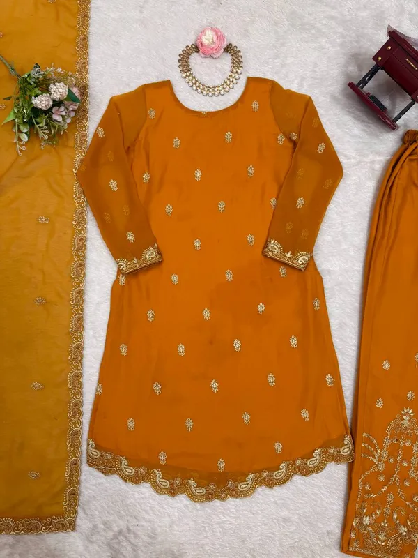 ORANGE_FAUX_GEORGETTE_EMBROIDERED_SALWAR_SUIT_WITH_DUPATTA