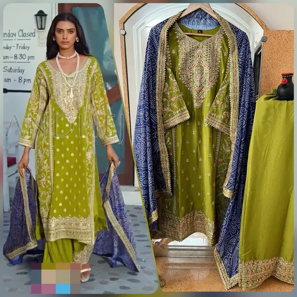 PARROT-GREEN_CHINNON_SILK_CODING_SEQUENCE_EMBROIDERED_PALAZZO_SALWAR_SUIT_WITH_DUPATTA